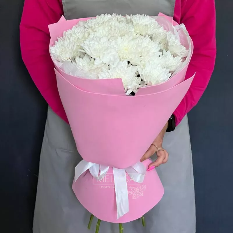 Букет &laquo;Моно из хризантем&raquo;