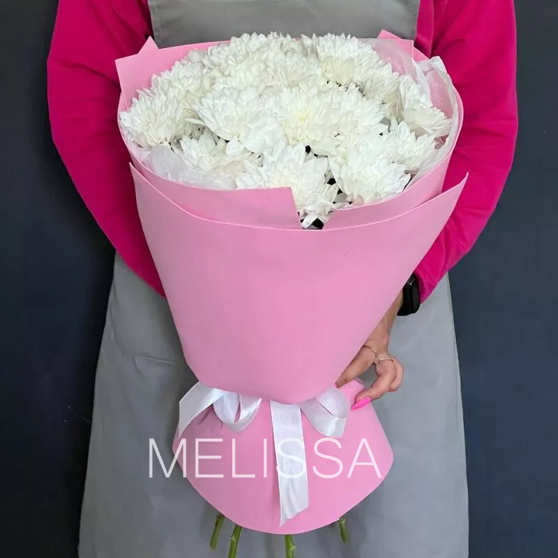 Букет &laquo;Моно из хризантем&raquo;