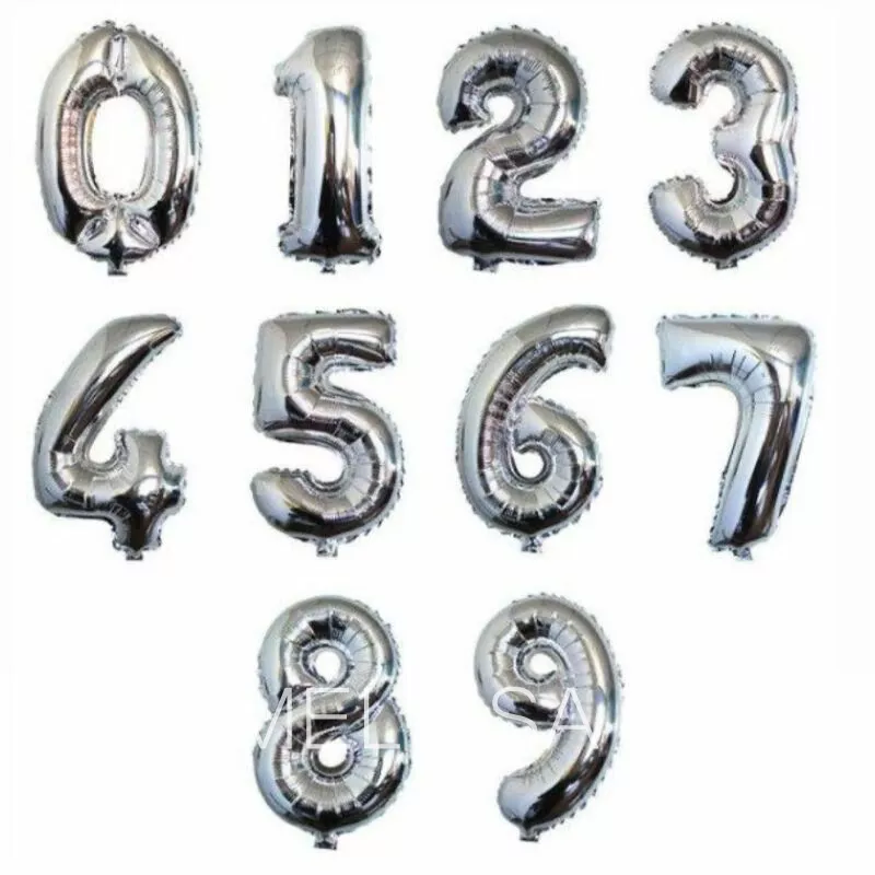 Шар Цифра фольгированный