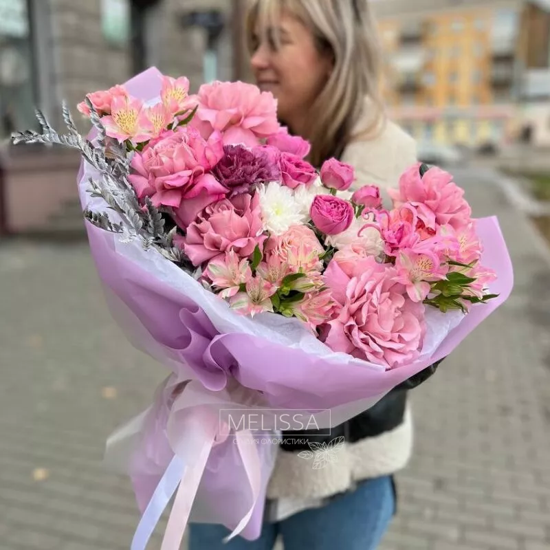 Букет &laquo;Розовый коктейль&raquo;