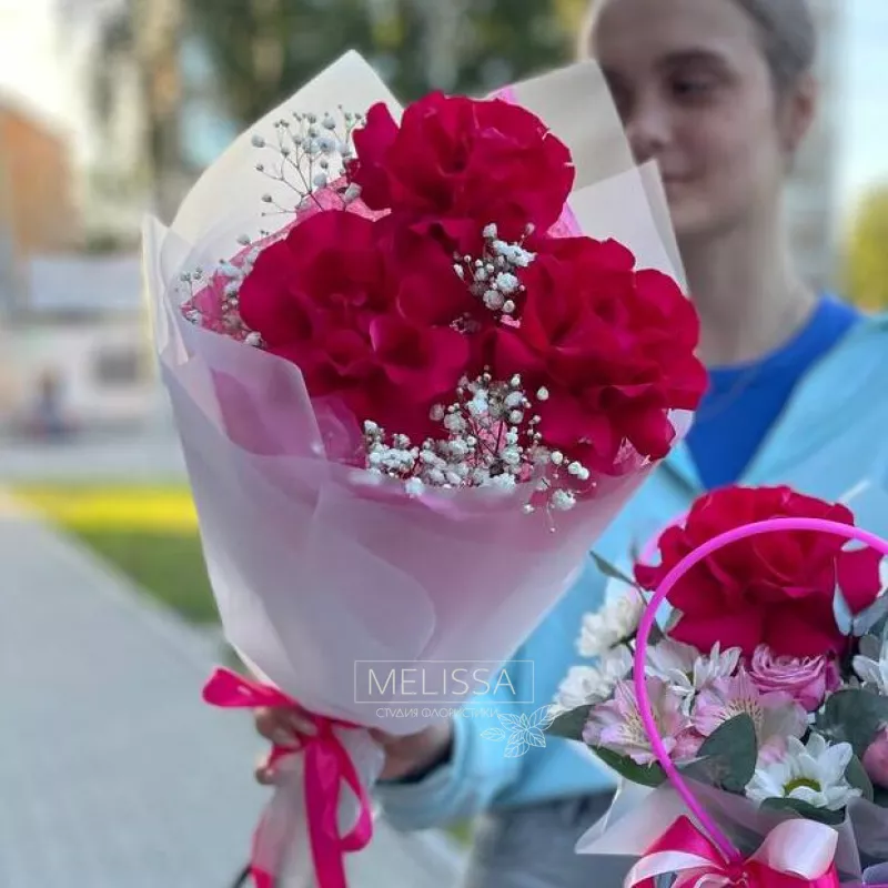 Букет &laquo;Розы в ажуре&raquo;